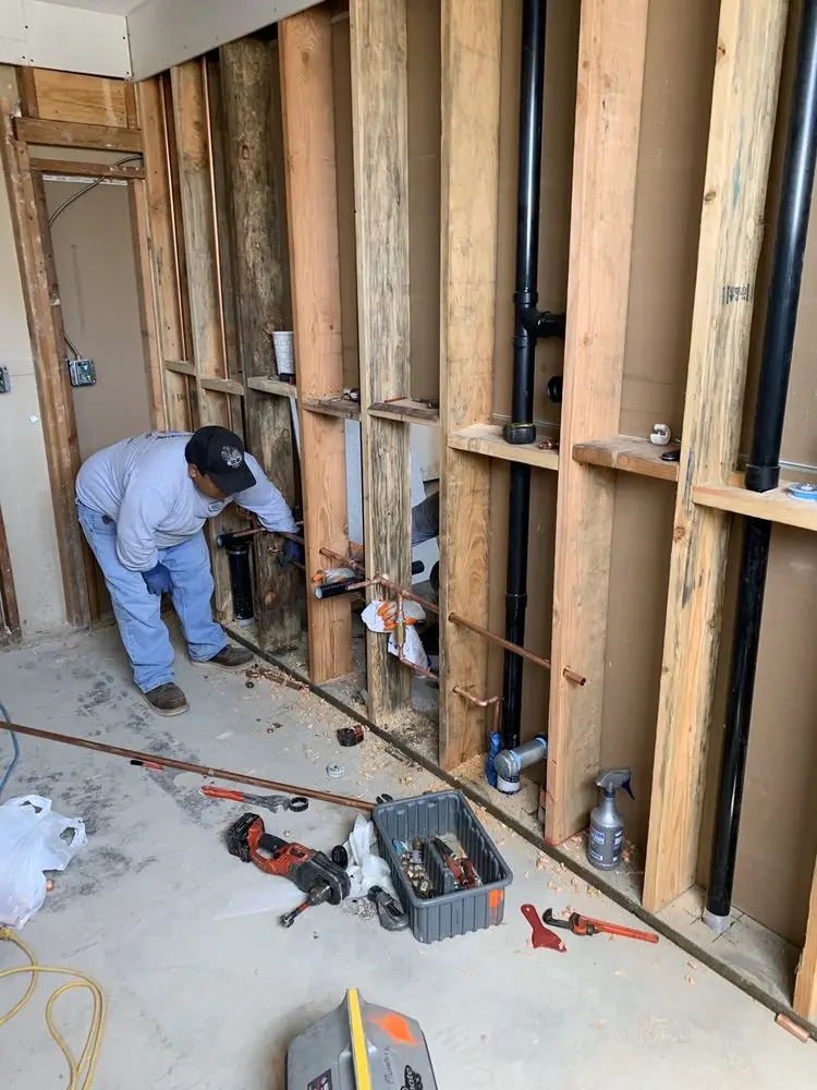Commercial rough-in plumbing for Water Heater Replacement in Logan Square